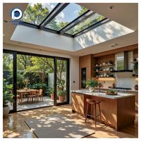 Fenêtre de toit en aluminium résistante aux intempéries Prima Smart Electric Strong Structure Domed Skylight pour bâtiment commercial