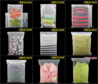 Pochette à fermeture éclair en PE givré avec logo personnalisé, sac en plastique mat refermable pour vêtements, t-shirts, sous-vêtements, emballage de vêtements pour la vente au détail
