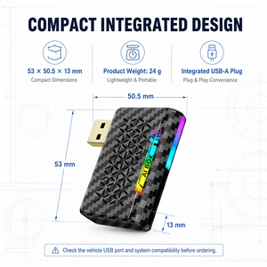 กล่อง AI CarPlay ไร้สาย กล่องมัลติมีเดียในรถยนต์แบบ Dual WiFi กล่อง AI ในรถยนต์พร้อมไฟ Breathing light อะแดปเตอร์ในรถยนต์ กล่องรถยนต์แบบ OEM ที่ปรับแต่งได้ - Product Image 3