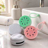 Brosse nettoyante et massante faciale en silicone sans BPA, à suspendre, pour le démaquillage