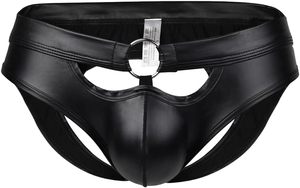 Nuova biancheria intima da <span class=keywords><strong>uomo</strong></span> in <span class=keywords><strong>pelle</strong></span> vuota <span class=keywords><strong>slip</strong></span> Sexy in <span class=keywords><strong>pelle</strong></span> verniciata Gay T-back produzione personalizzata - Product Image 2