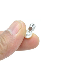 Vekeklee YSH6529 Attache d'oreille hexagonale en silicone en forme de vis pour boucles d'oreilles tombantes, accessoires