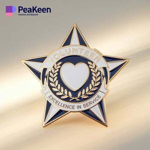 Vente en gros en métal design personnalisé être roi insigne lettre Alphabet broche broche personnalisation émail logo épinglette - Product Image 6