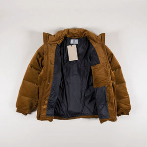 <span class=keywords><strong>Veste</strong></span> matelassée en coton <span class=keywords><strong>de</strong></span> luxe pour hommes en gros, <span class=keywords><strong>veste</strong></span> <span class=keywords><strong>de</strong></span> <span class=keywords><strong>travail</strong></span> en coton brun foncé - Product Image 1