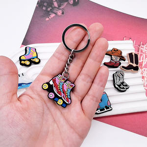 Wholesale New Pattern PVC Rubber Key Chains DIY Promotional <strong>Gift</strong> <strong>Ice</strong> <strong>Skate</strong> Key Chain Pvc Keychain 3d Cartoon - Product Image 2