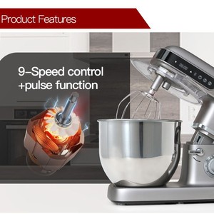 Batteur sur socle commercial en acier inoxydable et Tritan pour cuisine domestique, pétrin, mélangeur 10L pour <span class=keywords><strong>boulanger</strong></span> - Product Image 2