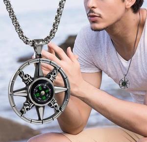 จี้ไม้กางเขนเหล็กไทเทเนียมชุบเงินสไตล์พังก์วินเทจไม่ซีดบุคลิกฮิปฮอปอินเทรนด์ไดคัท - Product Image 4