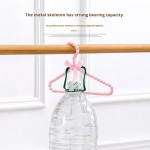 Pearl 20 25 30Cm Dog Clothes Pet Cute Mini Small Kid <b>Plastic</b> Clothing Store Coat Beaded Hanger - Product Image 4