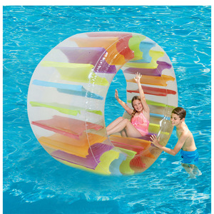 Hongcheng <b>Inflatable</b> Water Roller 90x60 Cm Thickened PVC Pool Toy For Kids Age 8-13 Years - Product Image 1