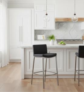 Sillas de Bar Tapizadas de Lujo Modernas, de Altura Ajustable, con Asiento Acolchado Suave para Cocina, Venta al Por Mayor - Product Image 2