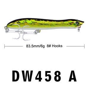 Esca Artificiale Rigida da 83,5mm 6g, Modello Squalo Bianco, Affondante, in Plastica, Senza <span class=keywords><strong>Ami</strong></span>, Attrezzatura da Pesca DW458 - Product Image 6