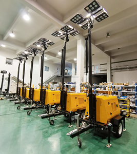 Tùy Chỉnh Ngoài Trời Chiếu Sáng Khẩn Cấp Thủy Lực Máy Phát Điện Ánh Sáng Tháp LED Đầy Đủ Thủy Lực Di Động Chiếu Sáng Tháp - Product Image 6