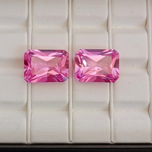 Zafiro Rosa Cultivado en Laboratorio, Gema Suelta, Corte Personalizado en Múltiples Formas, Alta Claridad, Calidad Premium, Piedra para Joyería Hecha a Mano - Product Image 2
