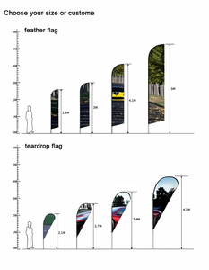 Nuoxin khuyến mại DIY bãi biển nhà hàng triển lãm Thái Lan Giọt Nước Mắt lông bia Cờ biểu ngữ Công Khai và quảng cáo cờ - Product Image 5