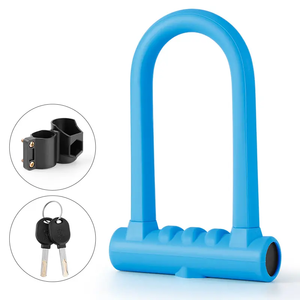 Nouveau vélo U Lock <span class=keywords><strong>vtt</strong></span> vélo de route <span class=keywords><strong>cadenas</strong></span> 2 clés antivol sécurité moto Scooter cyclisme serrure vélo accessoires - Product Image 5