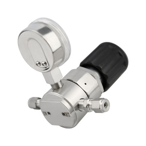 Stcif Stainless Steel Two Stage Pressure Regulator For Nitrogen <b>Oxygen</b> Argon Gas With Gauge - Product Image 2