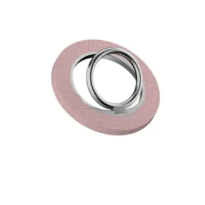 मैग सेफ फोन ग्रिप के लिए कस्टम लोगो गुलाबी पैटर्न 360 डिग्री घूमने वाला चुंबकीय फोन धारक