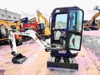   Mini-excavatrice sur chenilles d'occasion E20 2T avec moteur et système hydraulique fiables, idéale pour les chantiers étroits et les travaux d'aménagement paysager