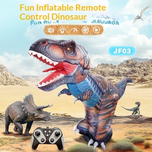 Modèle de dinosaure RC en tissu gonflable, simulation de Tyrannosaurus Rex, jouet électrique télécommandé, éducatif pour l'extérieur - Product Image 4