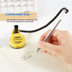 Pensil meja tulis kantor Senyum kreatif 0.5 "peluru depan bisnis pulpen Logo plastik tanda tetap untuk bisnis meja depan - Product Image 5