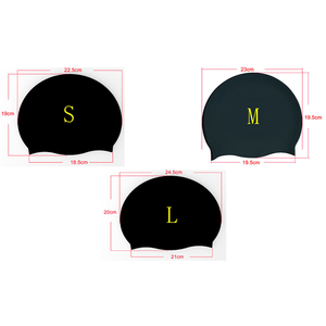 Gorro de Natación de Silicona Unisex para Adultos, Duradero, Impermeable, Antideslizante y Elástico, para Cabello Largo y Corto - Product Image 2