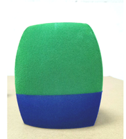 Prix usine Microphone pare-brise mousse floqué Microphone couvre mixte deux couleurs micro couverture pare-brise Microphones produit