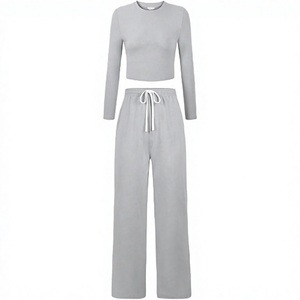 BR5742 Slim Solid Color One <b>Set</b> Autumn Casual Daily Wear Women's Long Sleeve <b>Jacket</b> & Above Knee Short <b>Skirt</b> - Product Image 3