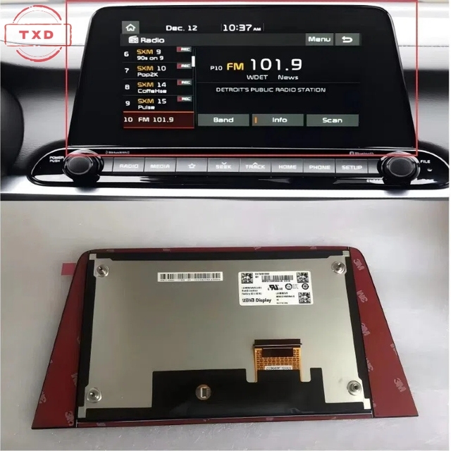 Replacement LCD DISPLAY TOUCH SCREEN Nav Radio 2019-2021 for Genesis G70 DASH GPS