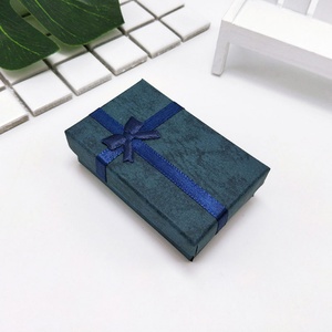 Wholesale Luxury Bow Jewelry Box Custom Logo Cardboard Packaging Sponge Matt Lamination Recycled <b>Materials</b> Fashion Gift <b>Packing</b> - Product Image 6