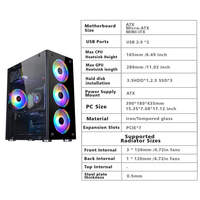 Casing Komputer Pc Kaca Tempered Kualitas Tinggi Casing Gaming Komputer Tipe Casing Komputer