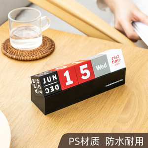 Good Products Of The Times Creative Perpetual Calendar Square Desktop Ornament Day View Time Management - Product Image 4