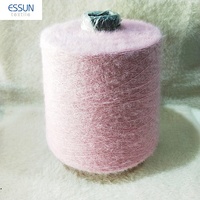 Imitated Mink Yarn 1.1 cm 1.3 cm Nm12 Nm13 100% Crystal Nylon Straight Hair Feather Fancy Yarn für Knitting Sweater und Cardigan