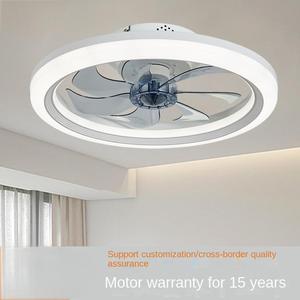 ไฟพัดลม LED พร้อมรีโมตอัจฉริยะควบคุมได้หลายห้อง110V ฐานพลาสติกสำหรับห้องนอนห้องนั่งเล่นและห้องรับประทานอาหารรีโมทคอนโทรล - Product Image 1