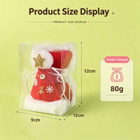 Zoyi Pet – Ensemble de décoration de Noël pour animaux de compagnie : chapeau en peluche, collier en velours avec nœud, flocon de neige, étoile et clochette, réglable pour chiens et chats