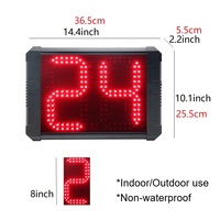 Temporizador Digital de Baloncesto de 8 Pulgadas con Cronómetro de 24 Segundos, Contador de Cuenta Regresiva Personalizable de 0 a 99 Segundos con Control de Cronómetro Portátil