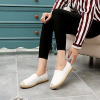 Chaussures décontractées pour femmes, sandales en paille, chaussures décontractées de créateur, vente en gros directe d'usine