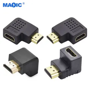 Konverter HDMI Full HD 4K atau 8K Baru 90 Derajat atau 270 Adaptor HDMI Pria Ke Wanita