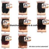 Perruque en soie haute température, style européen-américain, pour tresses au crochet africaines, à double trame machine, effet vague d'eau, biologique, disponible immédiatement