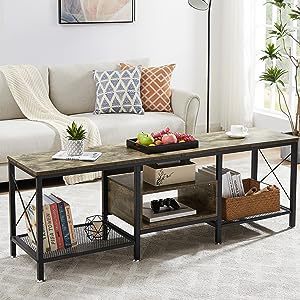 Centro de entretenimiento Marco de metal Consola de 3 niveles con estantes de almacenamiento Soporte de TV industrial para gabinete de televisión de 55 63 75 <span class=keywords><strong>pulgadas</strong></span> - Product Image 4