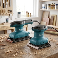 Ponceuse plate Makita M9200B M9201B M9203B pour le ponçage de peinture murale et le travail du bois, machine à poncer alimentée par courant alternatif