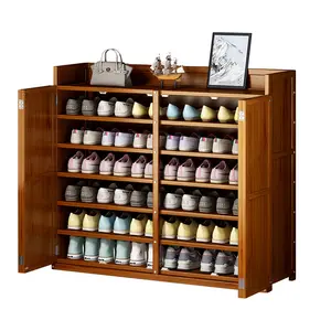 Shoe Shelf Multi-layer Household Simple Shoe Cabinet Dust-proof Multi-functional Storage Shelf Into The Door