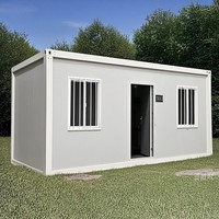 Maison conteneur modulaire portable écologique pour dortoirs de travailleurs, bureaux temporaires et camps
