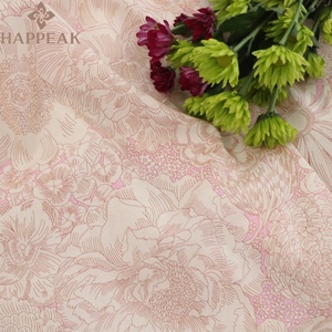 Tessuto di Cotone Tana Lawn di Lusso HAPPEAK, Stampa Floreale <span class=keywords><strong>Liberty</strong></span> Londinese, Morbido e Setoso, Colori Pastello, per Creazioni DIY di Alta Gamma - Product Image 1