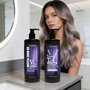 Champú Antiamarillo para Cabello de la Marca Yedda, Elimina los Tonos Amarillos y Aclara, Champú Morado - Product Image 1