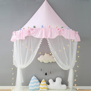 Maison de jeux pour enfants, château en coton pliable, rideau canopée pour lit, filet de berceau pour filles et garçons, décoration de <span class=keywords><strong>chambre</strong></span>, tentes pour <span class=keywords><strong>tipi</strong></span> - Product Image 2