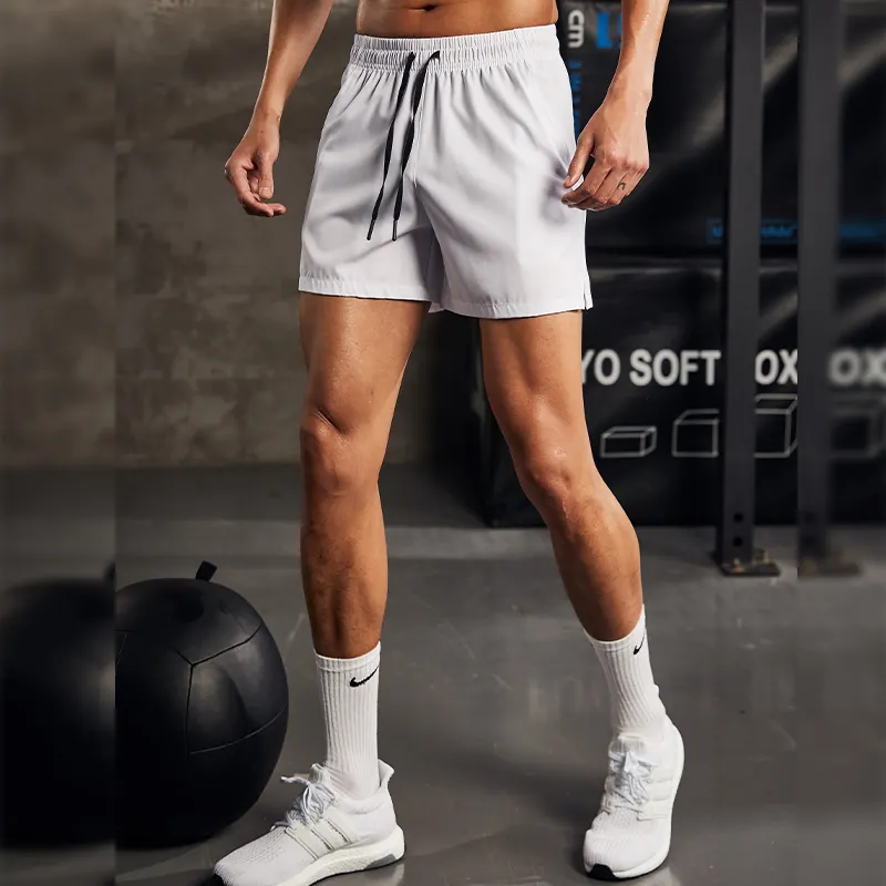 Mens Athletic Casual Jogger Shorts Zipper Pockets Quick Dry Activewear Running Shorts