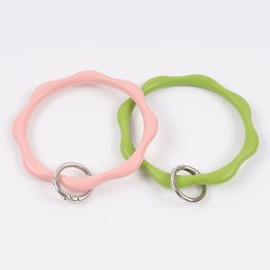 Wholesale Aesthetic Silicone Wavy <b>Phone</b> Wristlet Lanyard Keychain Strap Cute Morandi Color Mobile <b>Phone</b> Charm <b>Bulk</b> OEM/ODM - Product Image 4