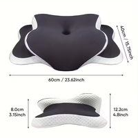 Oreiller en mousse à mémoire de forme en forme de papillon, soutien cervical zéro pression, noyau d'oreiller personnalisable