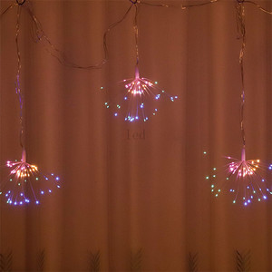 Led 8 chức năng không thấm nước điều khiển từ xa hộp pin nổ bồ công anh đèn pháo hoa hình dây Đồng đèn chuỗi - Product Image 4