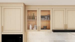 Contemporary Luxury Design Complete Ready Made Custom Furniture Small Wood Color Modular Oak Kitchen Cabinet Set - Product Image 2